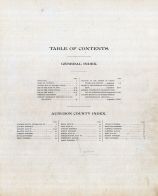 Table of Contents, Audubon County 1900